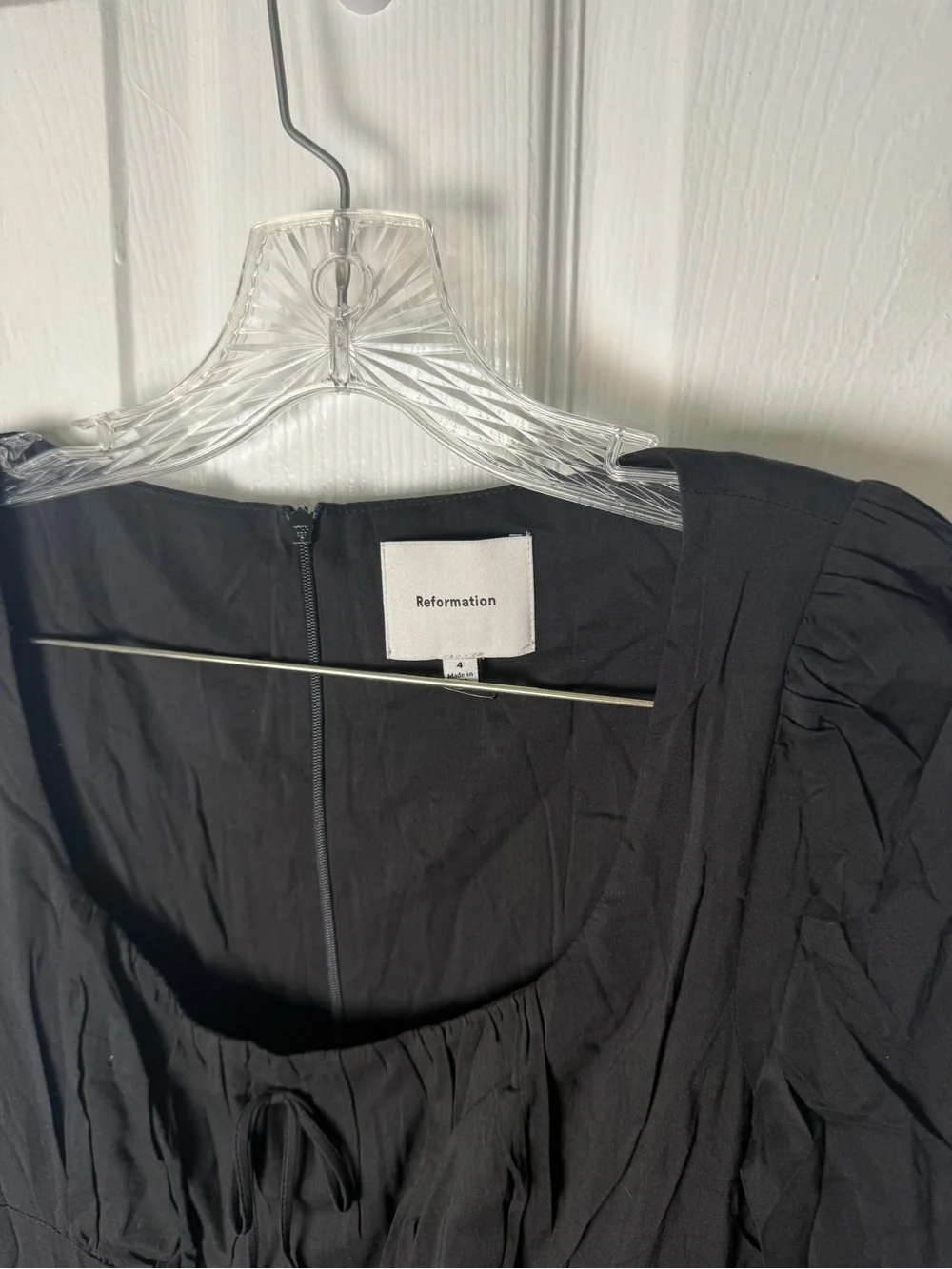 Reformation Oria Dress in Black 4